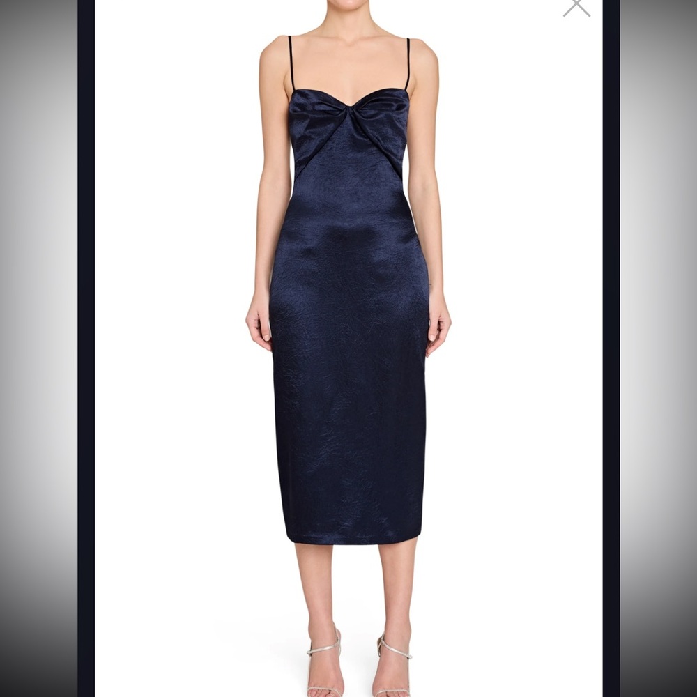 Amanda Uprichard Midnight Blue Midi Dress